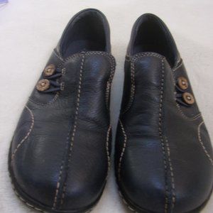 Clarks Navy Blue Leather Shoes 9M